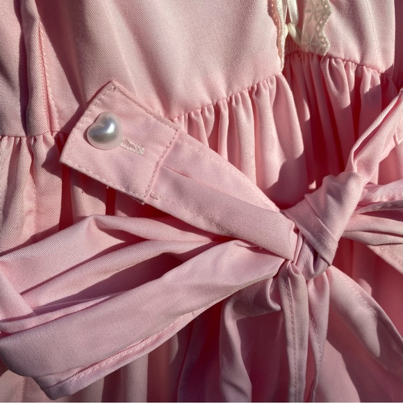 Pink Lolita Ruffled Lace-up Dress from Bodyline Tokyo Japan Harajuku Kawaii - Picture 8 of 10